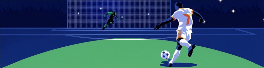 TikiTaka reviews and complaints, cover illustration Illustration: a striker shoots at goal with the keeper beyond